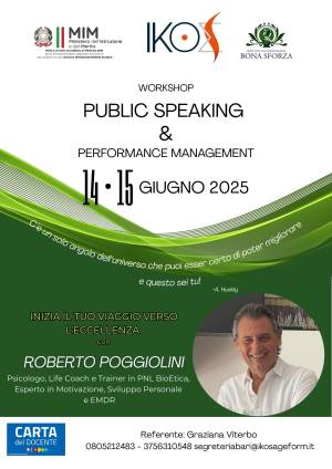 PUBLIC SPEAKING & PERFORMANCE MANAGEMENT 